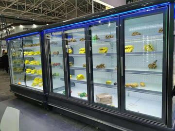 surgulu cam kapi hava perdesi multideck marketten acmak icin acik chiller