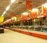 Multideck Vitrinli Büyük Süpermarket Projesi Dondurucu / Et Tezgahı