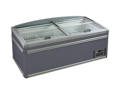 Yeşil Sağlık Ticari Ada Dondurucu Süpermarket Dondurucu Popsicles Dondurucu