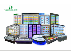 Ticari Buzdolabı Ventilatör Soğutma İçkiler Buzdolabı Açık Soğutucu Hava Perdesine Sahip