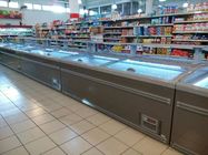 8 Ft Büyük Süpermarket Dondurucu Tavuk Depolaması İçin Sürgülü Cam Kapı Dondurucu