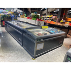 Cam Kapı Kombine Süpermarket Ada Dondurucu / Dondurucu Otomatik Defrost