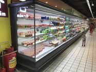 Yeşil ve Sağlık Dik Dikey Multideck Süpermarkette Süt İçin Açık Chiller