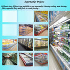 Bakkallar İçin Pre - Make Multideck Open Chiller Süpermarket Projeleri