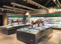 Kombine Ada Dolabı Süpermarket Cam Kapılı Derin Dondurucu