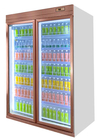 Ekran Chiller Ticari İçecek Soğutucu Buzdolabı Cam Kapılı Buzdolabı