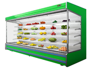 Süpermarket İçecek Soğutucu Ticari Teşhir Dondurucu Meyve Sebze Çok Katlı Açık Soğutucu CE