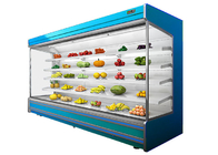 Süpermarket için Uzak Sistem Açık Güverte Chiller Çok Katlı Buzdolabı Vitrini