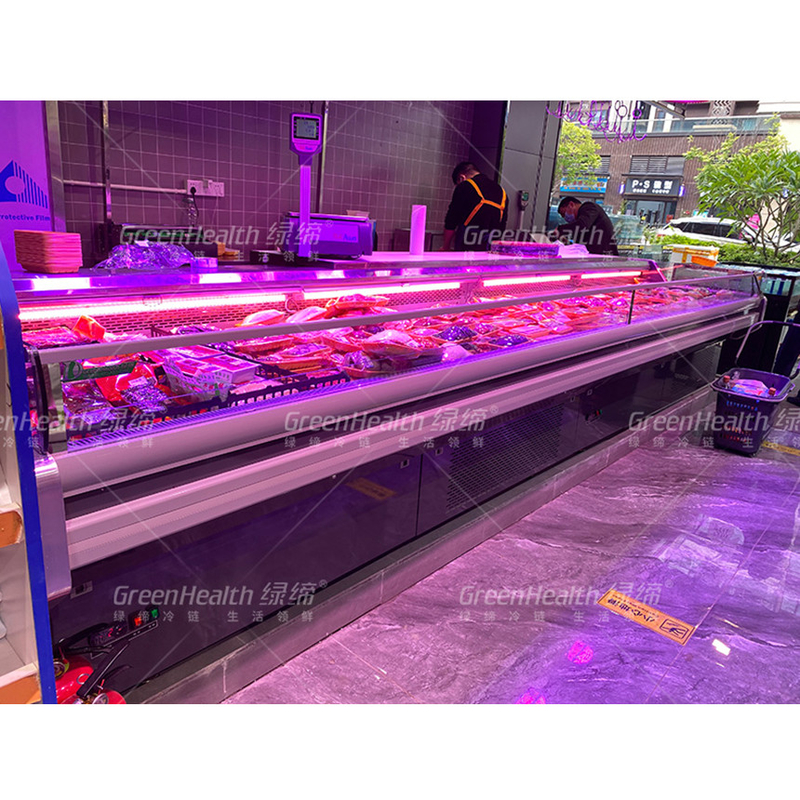 LED Işık Et Ekranı Dondurucu Paslanmaz Çelik İç İç Otomatik Dondurma -2 ~ 8 C