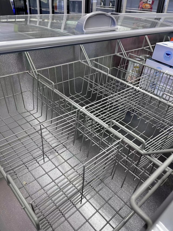 Beyaz Renkli Ticari Buzdolabı Süpermarket İçin Yan Kapılı Dondurucu