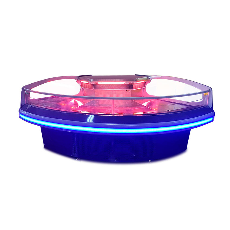 Paslanmaz Çelik Ventilatör Soğutma Et Ekranı Dondurucu -2 ila 8.C LED Işığı ile