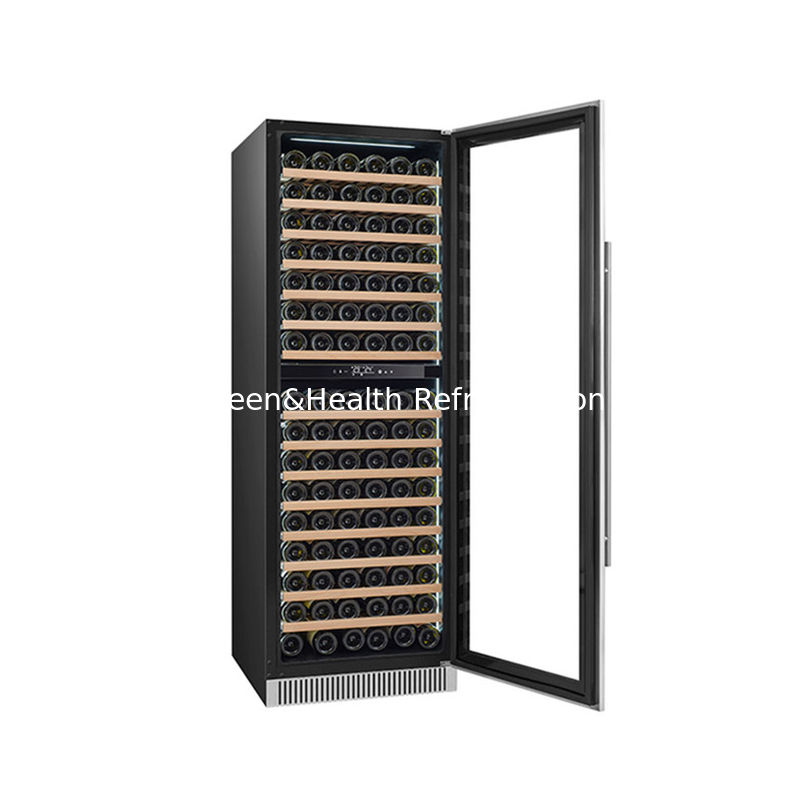 Şarap Depolama ve Muhafaza için ETL Sertifikası Çift Bölgeli Elektrikli 60 Şişe Şarap Soğutucu