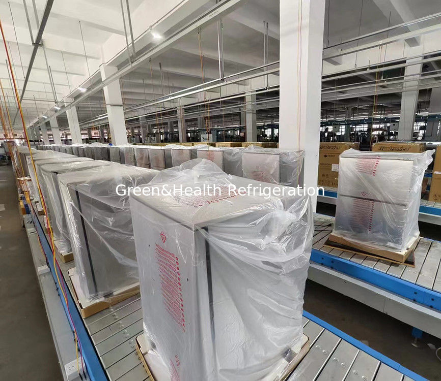 ETL Sertifikası 150L 168Kans Paslanmaz Çelik Katı Kapı Dış İçecek Buzdolabı