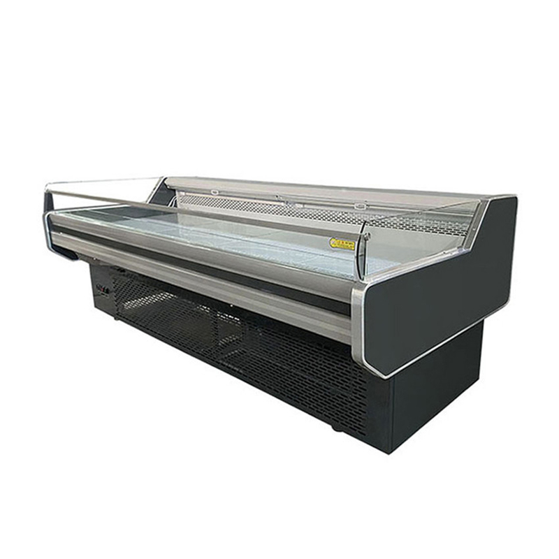 Büyük -2 ~ 8oC Mobil Taşınabilir Deli Et Ekranı Buzdolabı Açık Dondurucu