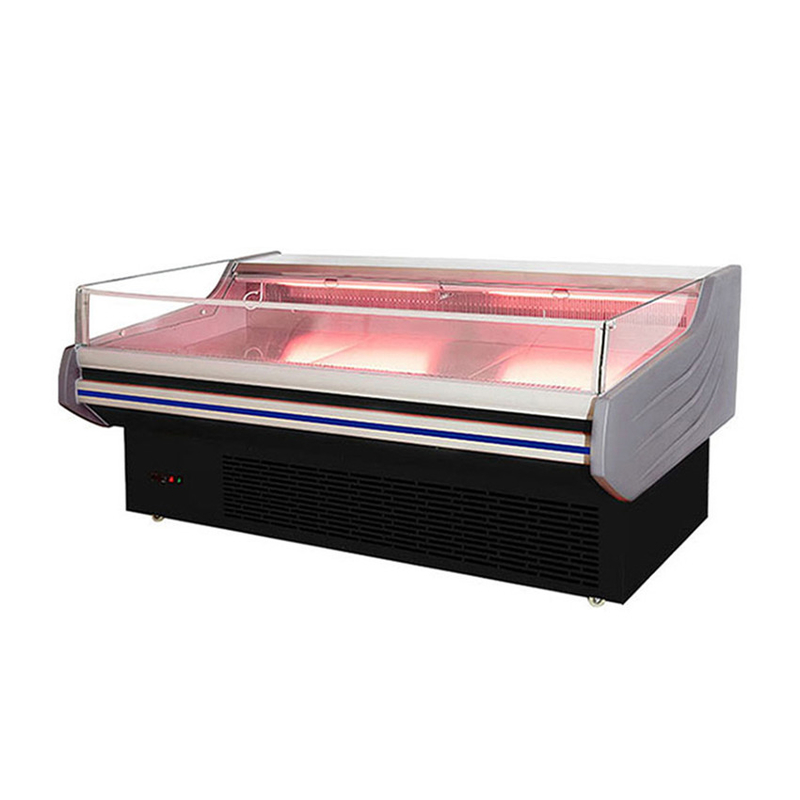 Büyük -2 ~ 8oC Mobil Taşınabilir Deli Et Ekranı Buzdolabı Açık Dondurucu
