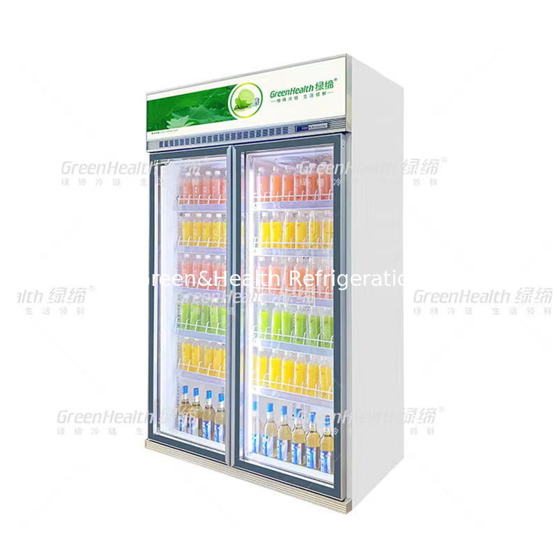 Gelişmiş Özel Süpermarket 5 Katmanlı Soğutucu Fan Soğutma ve Cubigel Kompresör Birimi ile
