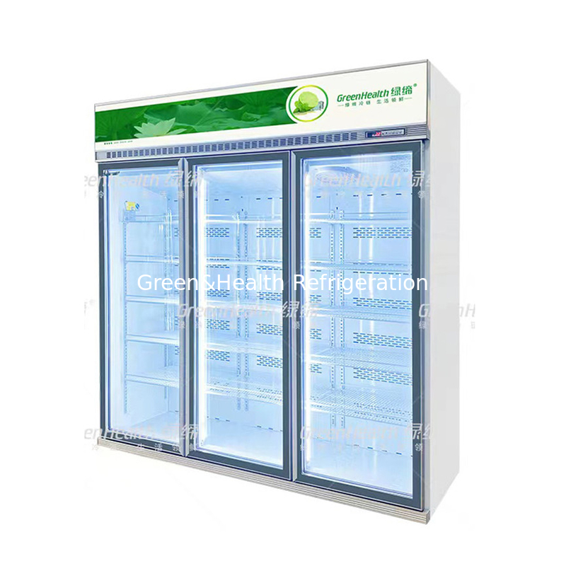 Gelişmiş Özel Süpermarket 5 Katmanlı Soğutucu Fan Soğutma ve Cubigel Kompresör Birimi ile