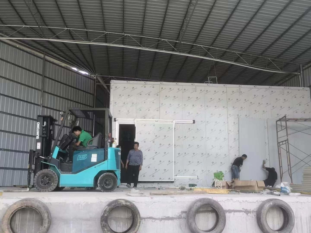 Ticari Gıda Depolama Odası Soğuk Depolama Odası İçerideki Yerdeki Dondurucu