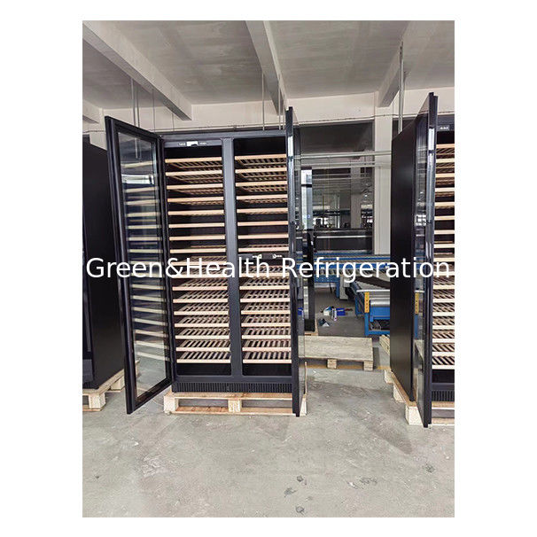 ETL Sertifikası Tek/Çifte Kapılı Çam Ağacı Raf Cam Kapı Kırmızı Şarap Depolama Dondurucusu