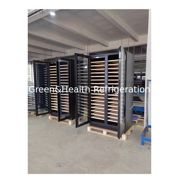 ETL Sertifikası Tek/Çifte Kapılı Çam Ağacı Raf Cam Kapı Kırmızı Şarap Depolama Dondurucusu