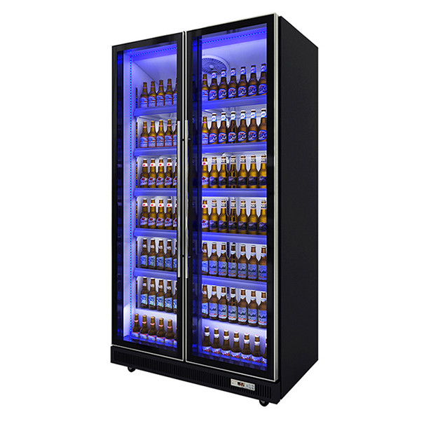 2/3 Kapı Çoklu Değişken Renkli İçecekler Alkolik İçecekler Soğutulmuş Ekran Dolabları