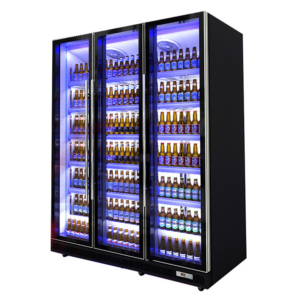 2/3 Kapı Çoklu Değişken Renkli İçecekler Alkolik İçecekler Soğutulmuş Ekran Dolabları