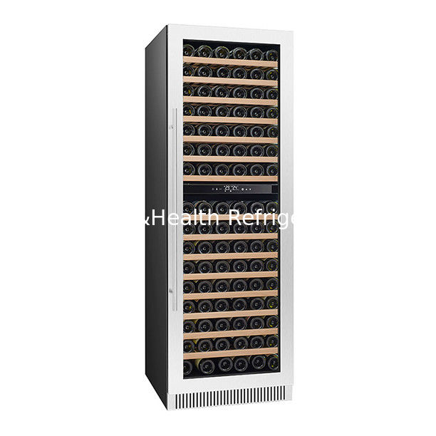 ETL Sertifikası İki cam kapılı üç bağımsız sıcaklıklı şarap soğutucuyla donatılmış 326 birim
