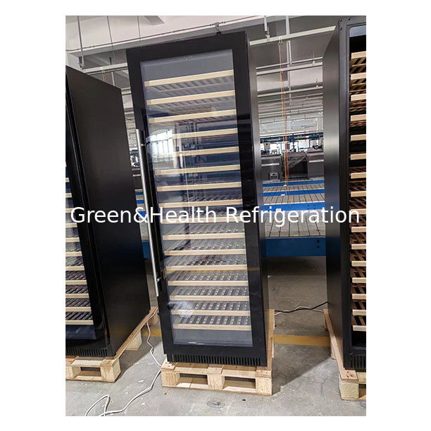 ETL Sertifikası İki cam kapılı üç bağımsız sıcaklıklı şarap soğutucuyla donatılmış 326 birim