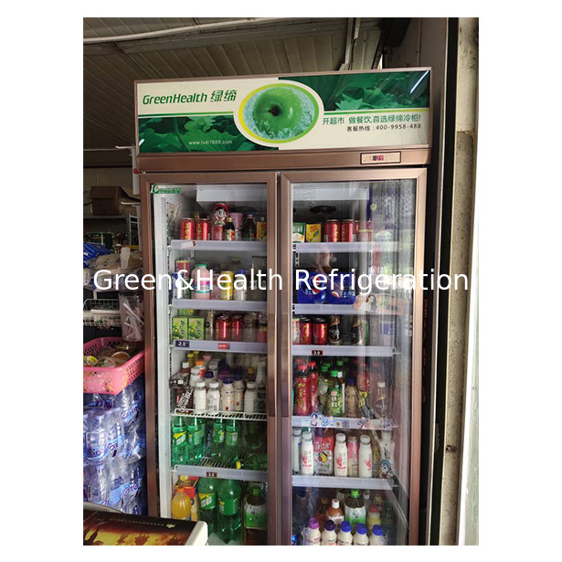 Ticari süpermarket / Mağaza İki / Üç Cam Kapı Ekonomi Buzdolabı Ekran Buzdolabı