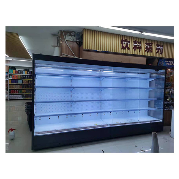 Süpermarket / Tükantı Sağ Köşeli Açık Tip Soğutucu Dondurucu Gıda / İçecekler Depolama için