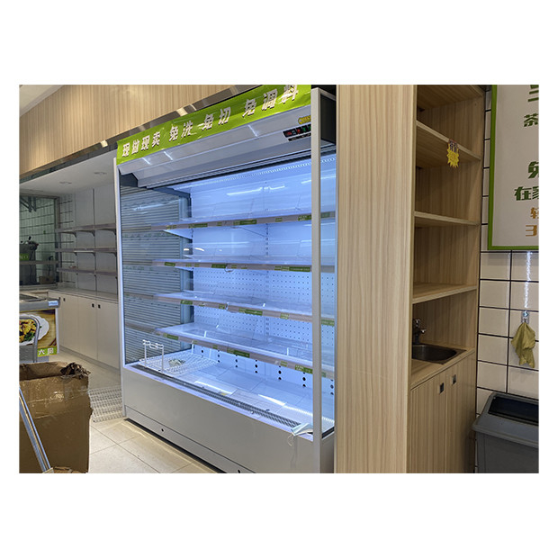 Süpermarket / Tükantı Sağ Köşeli Açık Tip Soğutucu Dondurucu Gıda / İçecekler Depolama için