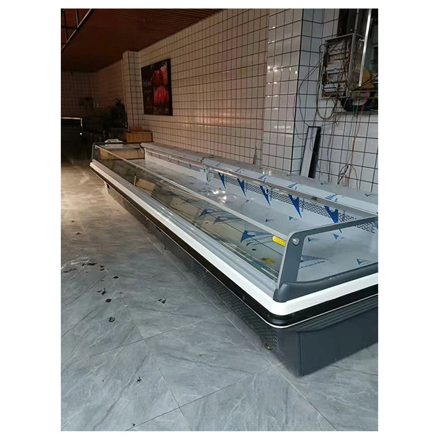 Süpermarket / Et Dükkanı / Market Avrupa Tarzı Açık Kapak Taze Et Depolama Ekranı Buzdolabı
