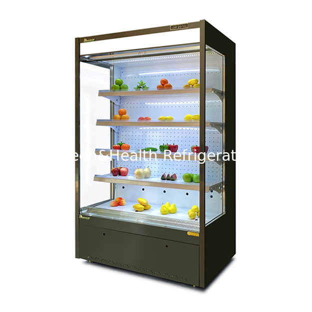Market ve Süpermarketlerde Meyve/Sebze Teşhiri/Saklanması İçin Açık Stil Soğutucular/Mini Dondurucu