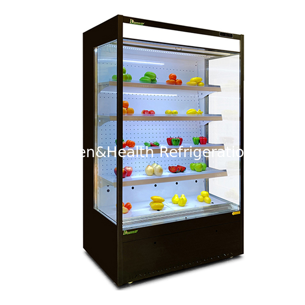 Market ve Süpermarketlerde Meyve/Sebze Teşhiri/Saklanması İçin Açık Stil Soğutucular/Mini Dondurucu