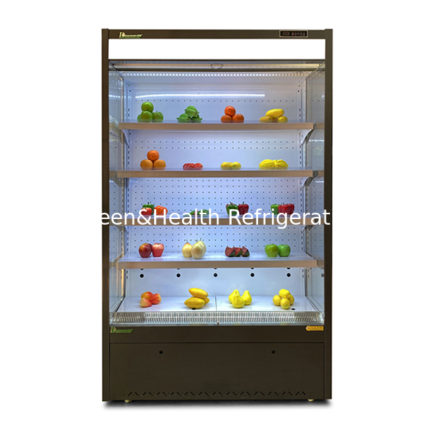 Market ve Süpermarketlerde Meyve/Sebze Teşhiri/Saklanması İçin Açık Stil Soğutucular/Mini Dondurucu