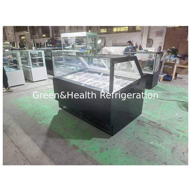 Dondurma dükkanları / süpermarketler dondurma dükkanlarını sergilemek için depolama soğutucuları kullanır