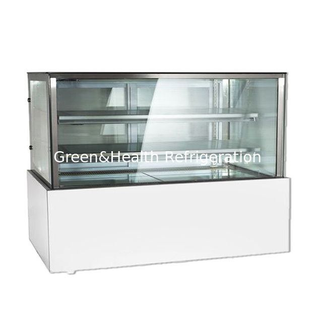 Fabrika Doğrudan Satış Açılı Paslanmaz Çelik Cam Malzemesi Pasta Soğutma Teşhir Dondurucusu