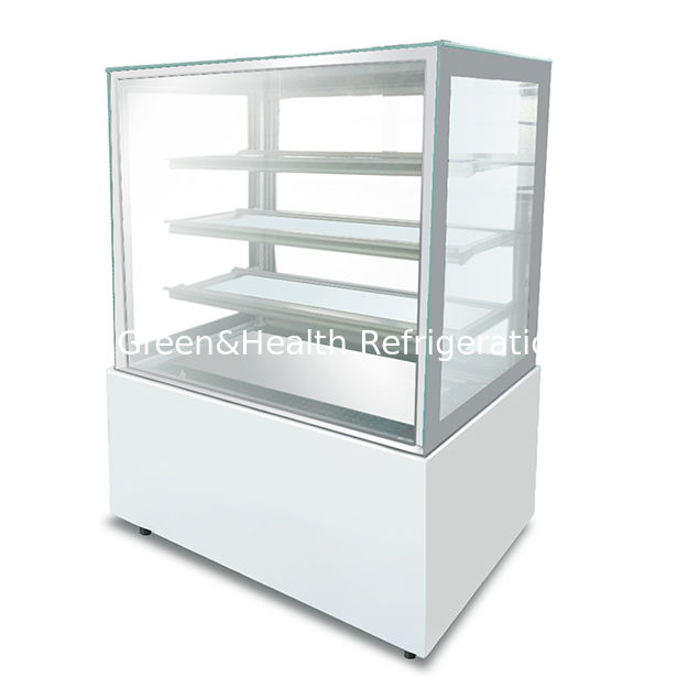 Fabrika Doğrudan Satış Açılı Paslanmaz Çelik Cam Malzemesi Pasta Soğutma Teşhir Dondurucusu