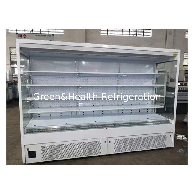 Fabrikada Yüksek Kaliteli Dik Açılı Süpermarket Soğutmalı Depolama Teşhir Açık Dondurucu