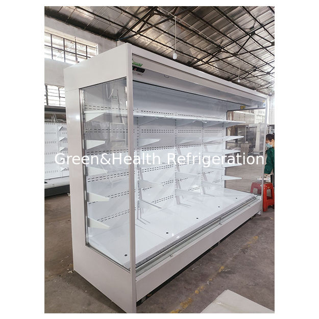 Fabrikada Yüksek Kaliteli Dik Açılı Süpermarket Soğutmalı Depolama Teşhir Açık Dondurucu
