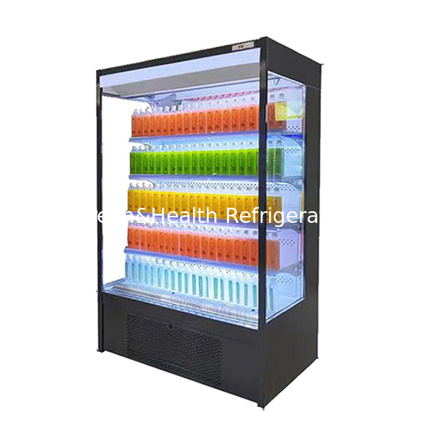 Fabrika Doğrudan Satış Süpermarketler / Mağazalar Açık Çok Katmanlı Raflar Küçük Buzdolapları Kullanın