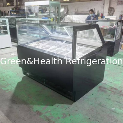 Compact and Durable Below 18 Degree Temperature Ice Cream Freezer for Shop
