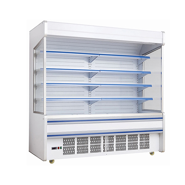 Süpermarket Ticari Dahili Kompresör Çoklu Raflı Açık Tip Dondurucu