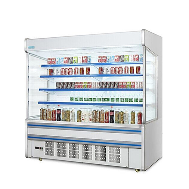 Süpermarket Ticari Dahili Kompresör Çoklu Raflı Açık Tip Dondurucu