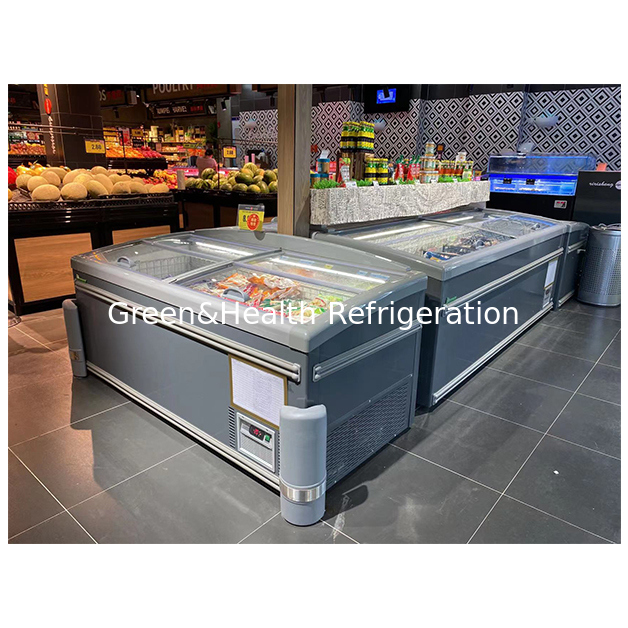 Süpermarketler, Gıda Maddelerinin Düşük Sıcaklıkta Dondurulmuş Olarak Saklanması İçin Ada Tipi Soğutucular Kullanır