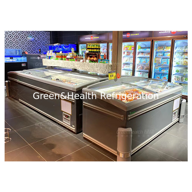 Süpermarketler, Gıda Maddelerinin Düşük Sıcaklıkta Dondurulmuş Olarak Saklanması İçin Ada Tipi Soğutucular Kullanır