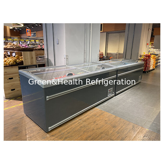 Ticari Ada Dondurucu Süpermarket Dondurucu Popsicles Ürün Depolama Derin dondurucu