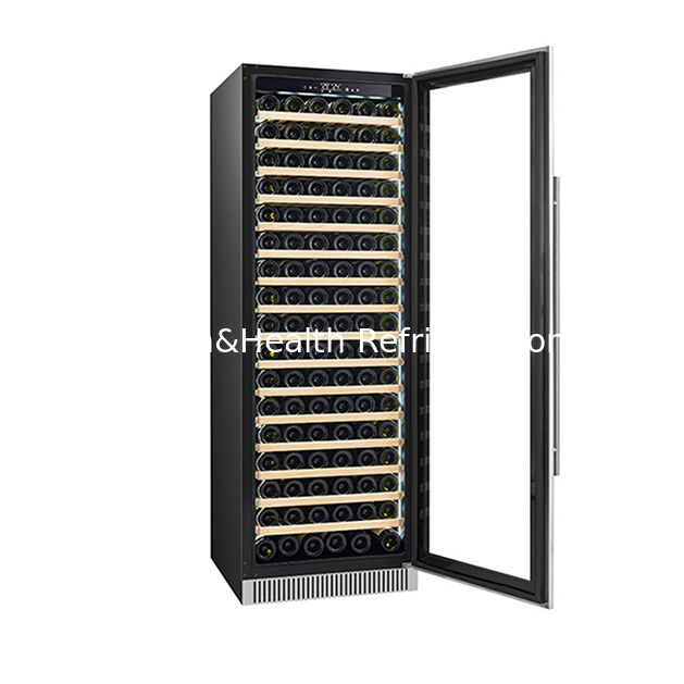 ETL Sertifikası 185 Şişe Tek Sıcaklık Bölgesi Moda Yüksek Kaliteli Kırmızı Şarap Soğutucu Ekran Dondurucu