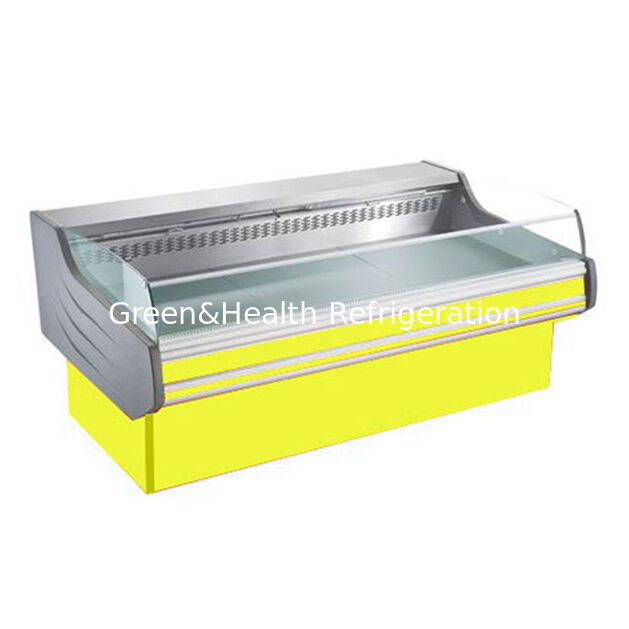 Paslanmaz Çelik Et Teşhir Dolabı, Otomatik Buz Çözme ve Taze Et Vitrini İçin LED Aydınlatmalı