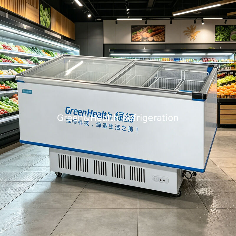 Large Capacity Vertical Chest Freezer with Danfoss Compressor and Auto Defrost for Commercial Use